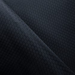 Ткань Оксфорд 300D PU Рип-Стоп СОТЫ, цвет Черный (на отрез)  в Йошкар-Оле