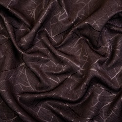 Ткань Блэкаут для штор &quot;Ледовое тиснение цвет Темно-Коричневый&quot; (на отрез)  в Йошкар-Оле