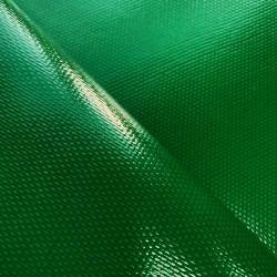 Ткань ПВХ 600 гр/м2 плотная, Зелёный (Ширина 150см), на отрез  в Йошкар-Оле
