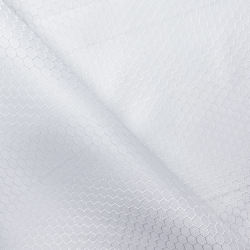 Ткань Оксфорд 300D PU Рип-Стоп СОТЫ, цвет Белый (на отрез)  в Йошкар-Оле