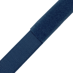 Контактная лента 25мм цвет Синий (велькро-липучка, на отрез)  в Йошкар-Оле