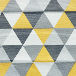 Интерьерная ткань Дак (DUCK), принт &quot;Треугольники&quot; (на отрез)  в Йошкар-Оле