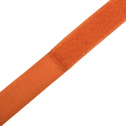 Контактная лента 25мм цвет Оранжевый (велькро-липучка, на отрез)  в Йошкар-Оле
