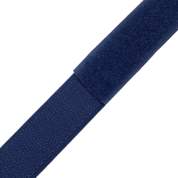 Контактная лента 25мм цвет Тёмно-Синий (Велькро-липучка), на отрез  в Йошкар-Оле
