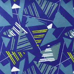 Ткань Оксфорд 210D PU, принт &quot;Лимонные треугольники&quot; (на отрез)  в Йошкар-Оле